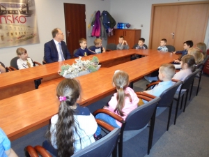 Przedszkolaki w Urzędzie Miasta