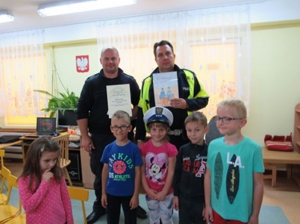 Policjanci w przedszkolu